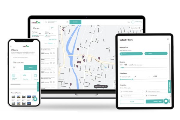 Lodge Link app dashboard