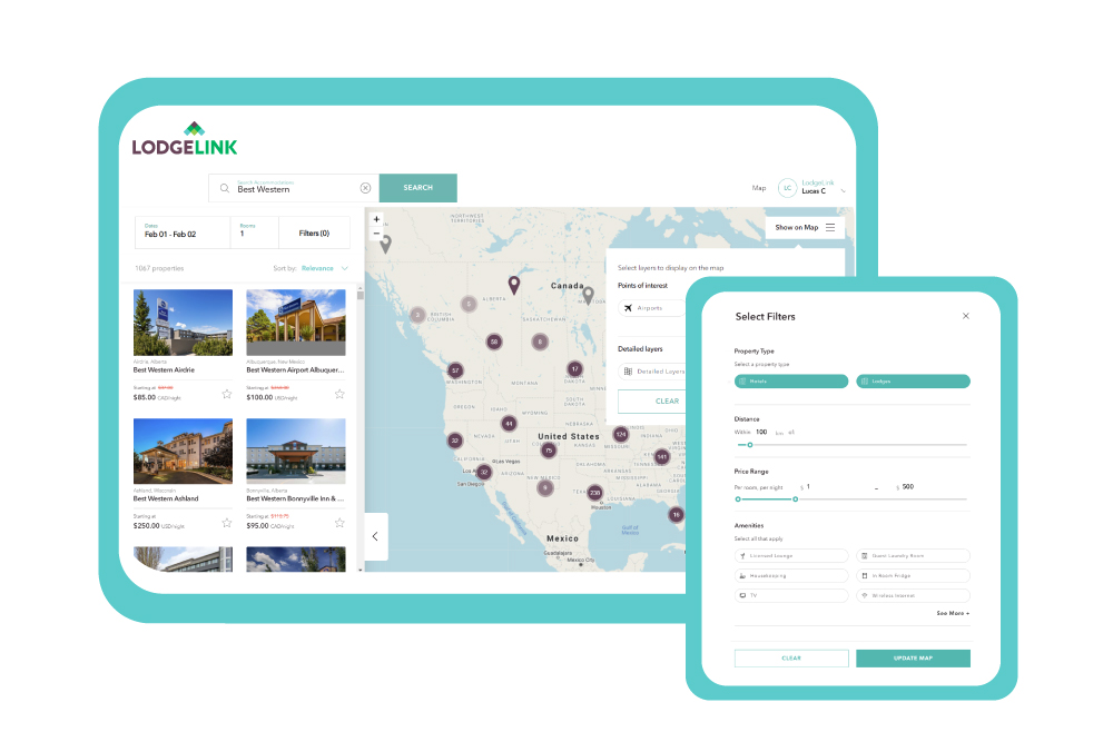 LodgeLink's Platform.