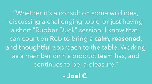 Quote on Technology VP (teal).