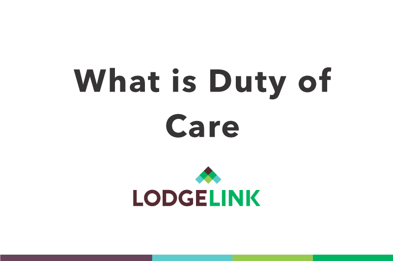 A white background with black text showing what is duty of care