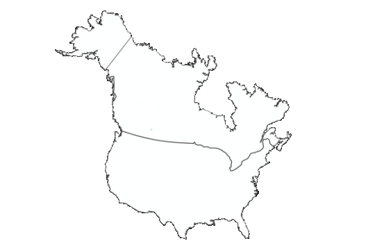 North American map