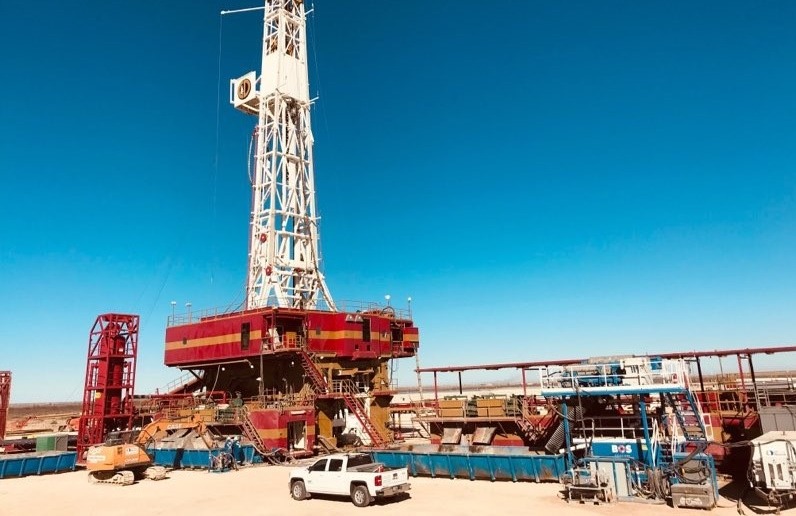 A drilling site.