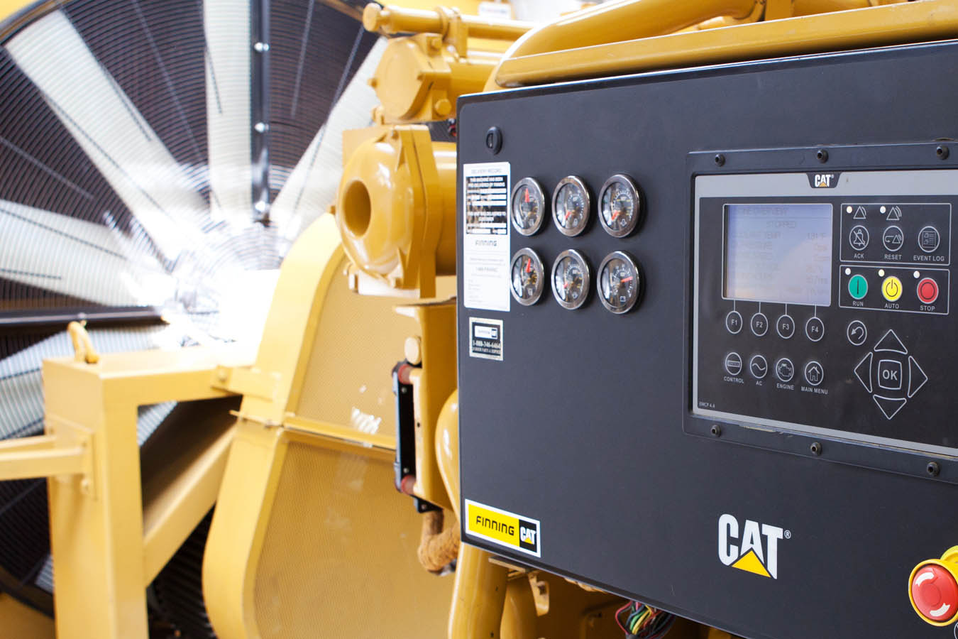 Yellow machinery.