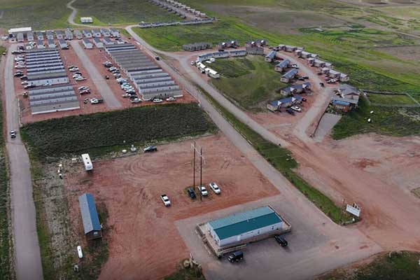 an aerial view of Aries Orla Lodge