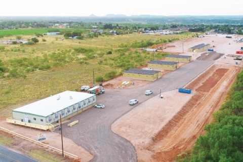 an aerial view of Big Spring Lodge site.